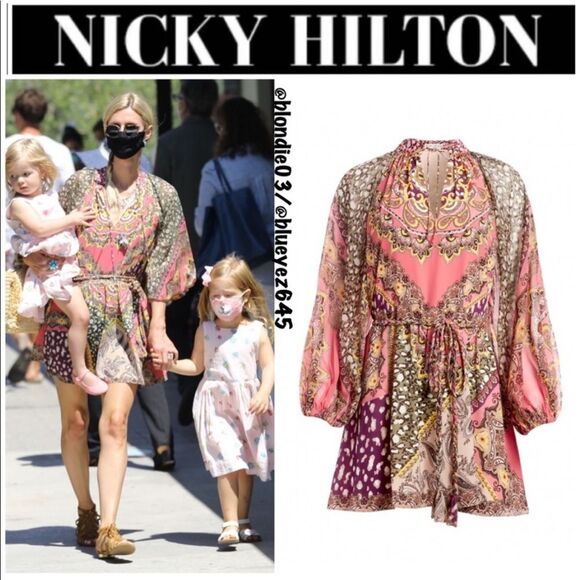 Alice + Olivia Lillian Paisley Mini Dress 10